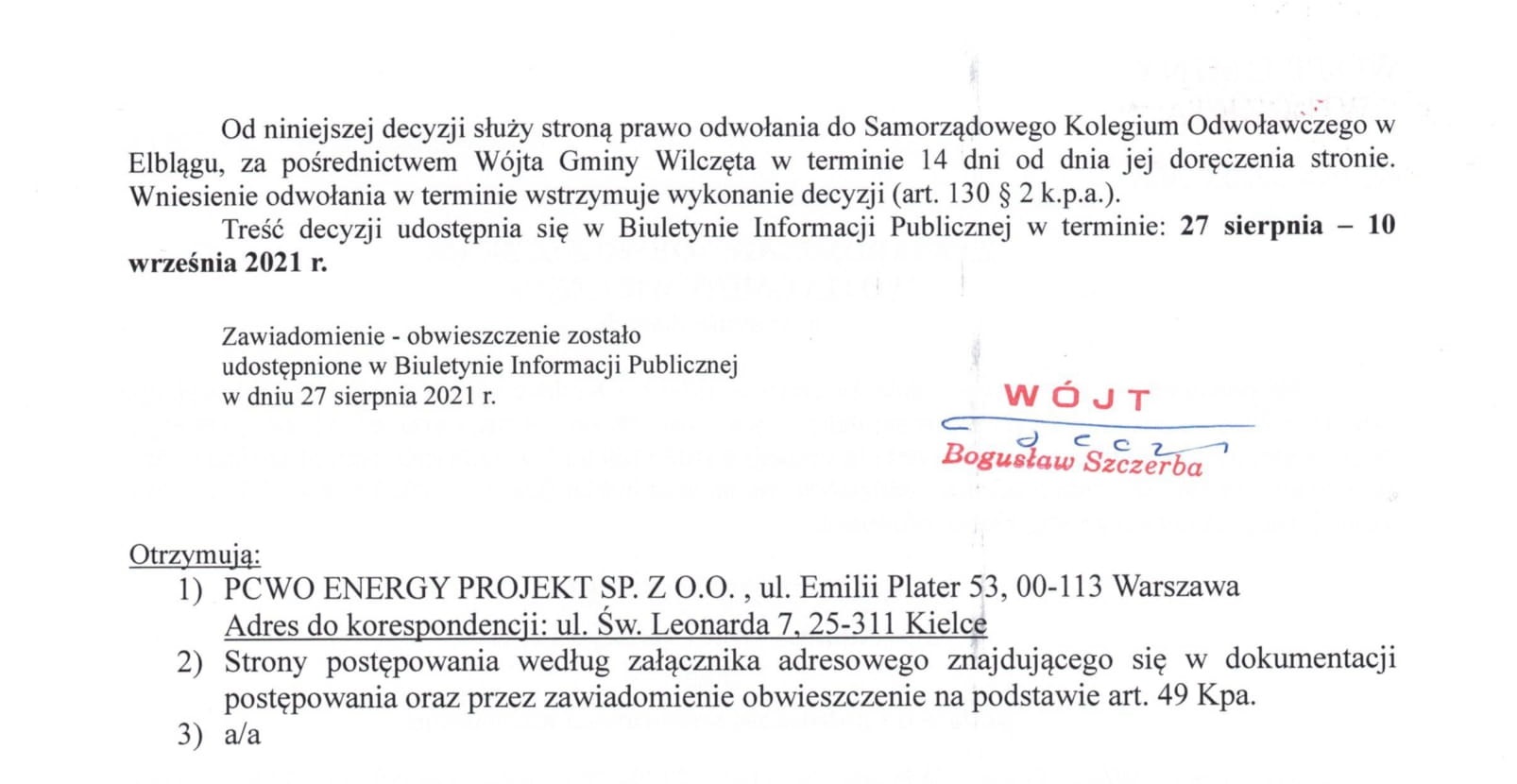 Decyzja środowiskowa